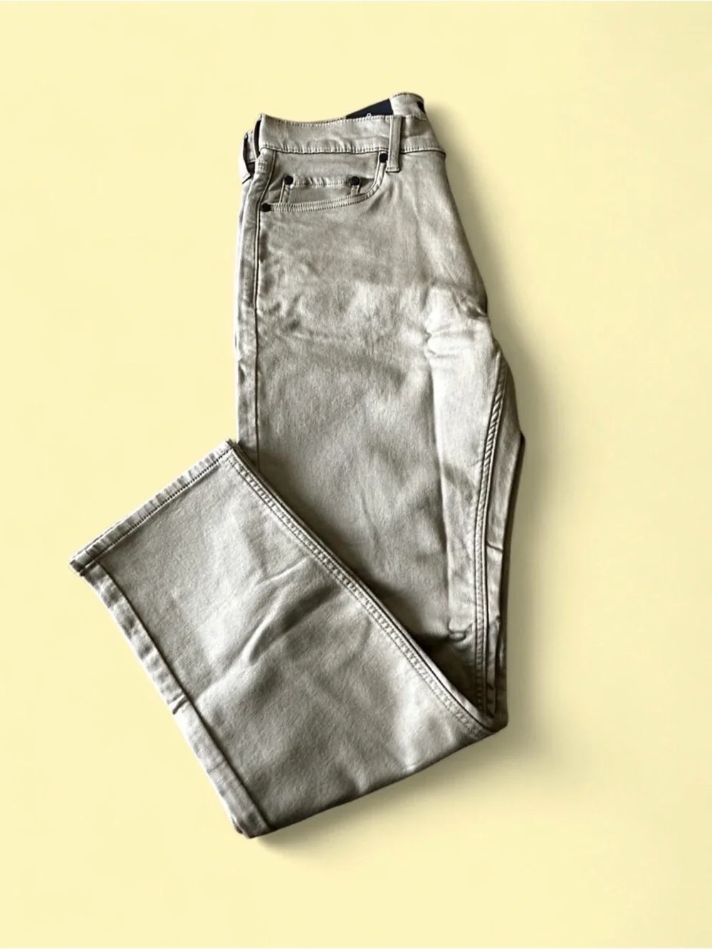 Men's Slim Fit Beige Jeans